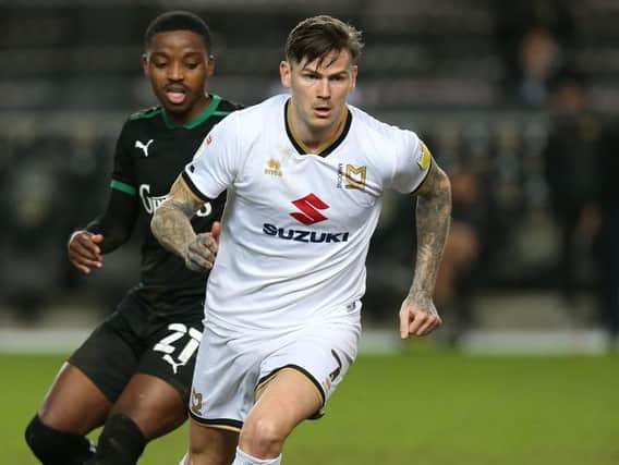 Ben Gladwin in action for MK Dons