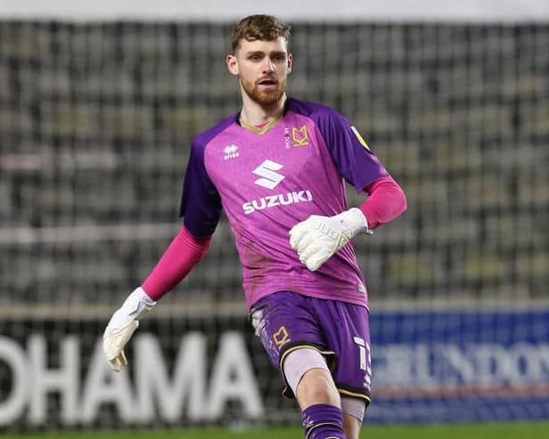 MK Dons goalkeeper Andrew Fisher