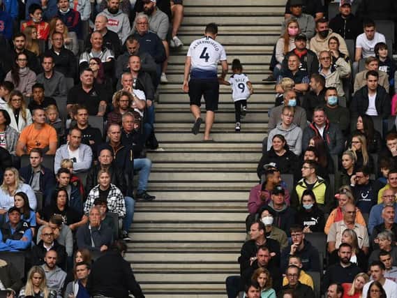 Supporters were back inside Stadium MK for Wednesday night's friendly with Tottenham Hotspur