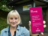 Cllr Jenny Wilson-Marklew with the new app