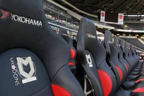 The dugouts at Stadium MK