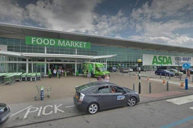 The accident happened at Asda in Bletchley