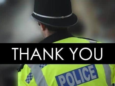 Police have thanked the public for helping
