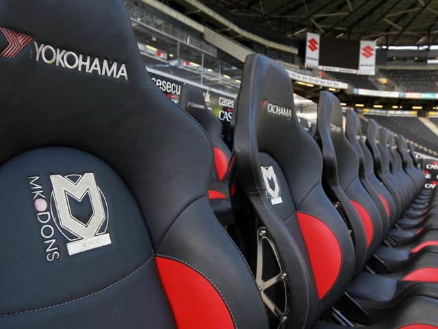MK Dons dugouts