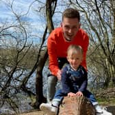 Ben Teague with his son Logan.