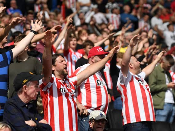Sunderland fans at Stadium MK