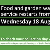 Service resumes on Wednesday