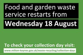 Service resumes on Wednesday