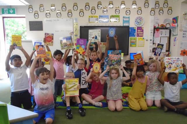 The children were delighted with their books