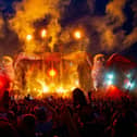 The main stage at the Electric Daisy Carnival at the National Bowl. Photo by David Jackson
