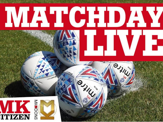 <p>MK Dons take on Accrington Stanley at the Wham Stadium this afternoon </p>