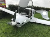 The light aircraft had to make an emergency landing (Picture: Bedfordshire Fire & Rescue)