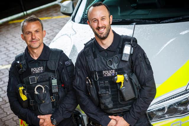 PC Guy Wagstaff (left) and PC Adam Ford