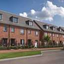 These three bedroom homes start at £182,500 for a 50% share