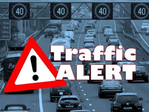 Queues are building both ways on the M1 on Tuesday afternoon