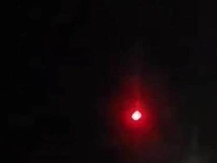 A red light appeared to be floating slowly downwards
