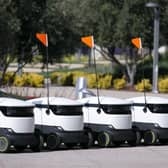 Starship robots in Milton Keynes