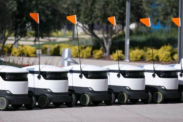 Starship robots in Milton Keynes