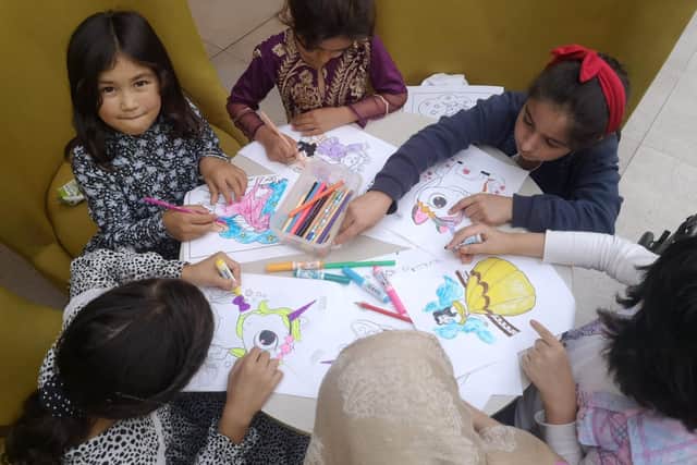 The Afghan children are so engaging and happy