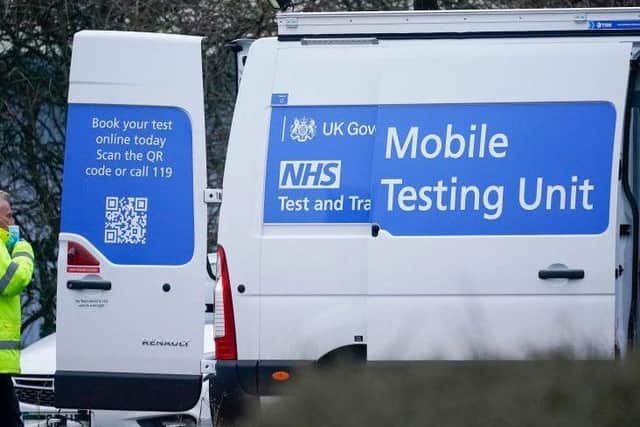 Five mobile testing units will be rolled into the school