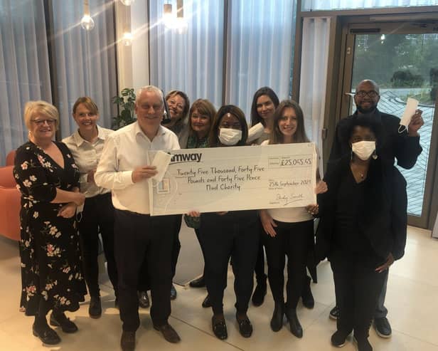 The Amway UK team with general manager, Andy Smith, pictured third from left