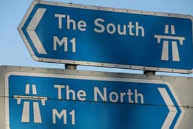 A crash is blocking two lanes on the northbound M1 close to junction 15A