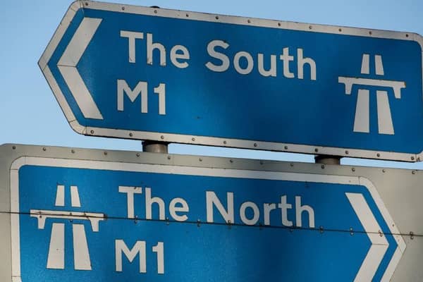 A crash is blocking two lanes on the northbound M1 close to junction 15A