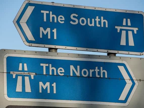 A crash is blocking two lanes on the northbound M1 close to junction 15A