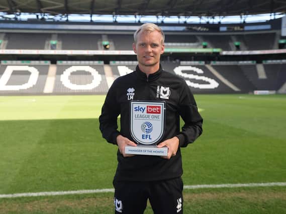 Liam Manning claimed manager of the month for September