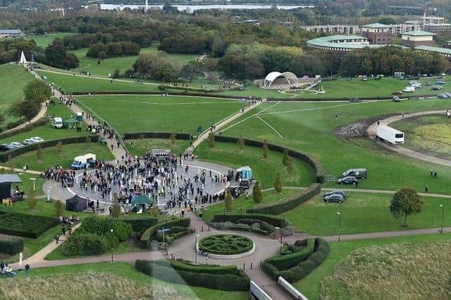 The world record-breaking MK Can event took place at Campbell Park on Monday