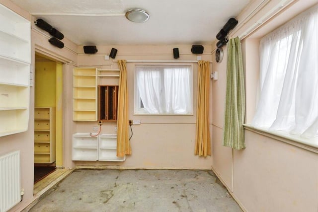 This appears to be one of the two bedrooms