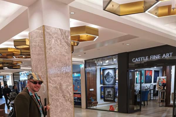 Adrian Paternoster dropping art of at Centre:MK