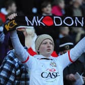 A young MK Dons fan looks on during the FA Cup with Budweiser Second Round match between MK Dons and AFC Wimbledon at StadiumMK on December 2, 2012.