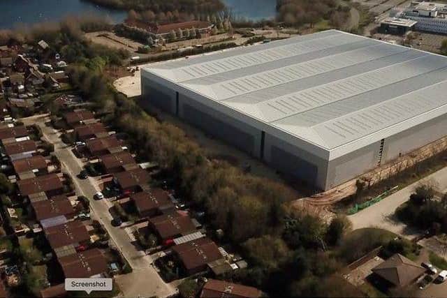 Residents of Blakelands have this giant warehouse on their doorstep already