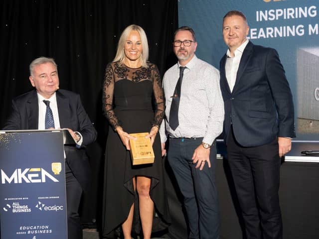Eammon Holmes, Sarah Bennett, Jason Smith (Head of Operations IFtL) and Mark Dolling (Trustee IFtL)