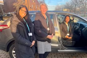 Victoria Collins, Director of Adult Services (centre) with Tejal (left) and Adele (right), experienced social workers at Milton Keynes City Council