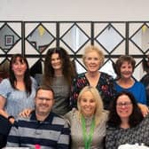 IFtL CEO Sarah Bennett (front row, middle) and colleagues from Milton Keynes and Corby schools.