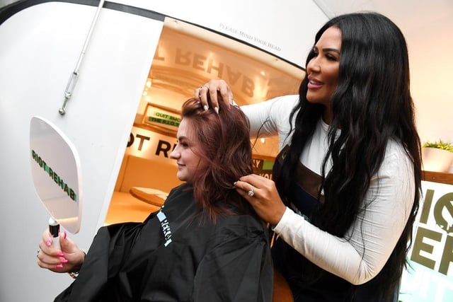 Rochelle Anthony was busy styling hair and offering advice to support the quit smoking message