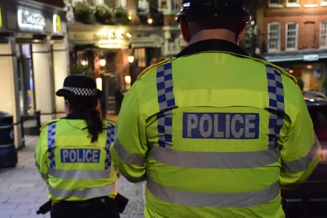 Numerous officers attended after complaints of a large and noisy party spilling out onto the streets
