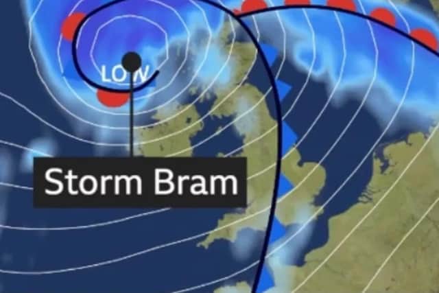 Storm Bram has caused havoc in some parts of the UK