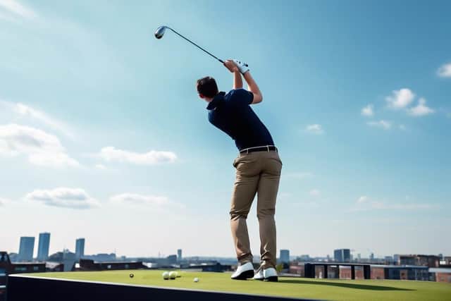 The view from the golf driving range will be incredible