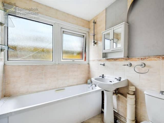 The bathroom needs some attention