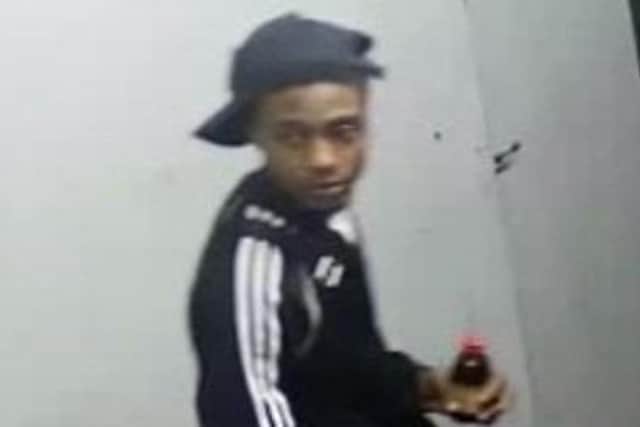 Police want to talk to this man in connection with a stabbing in Dudley