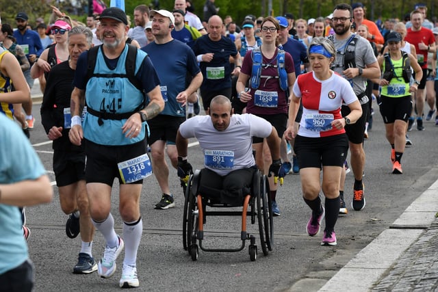 The marathon was wheelchair accessible