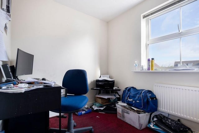 This bedroom is used as a study