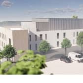 Artists impression of the new Oak Wards building planned for Milton Keynes University Hospital