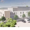 Artists impression of the new Oak Wards building planned for Milton Keynes University Hospital