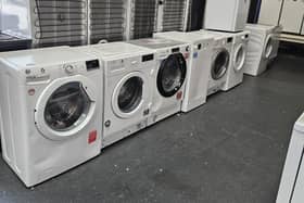 A row of £50 washing machine at Reuse