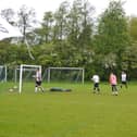 Graham Bramwell, Team Mixxos - saves a goal, and ends up face down in the mud!