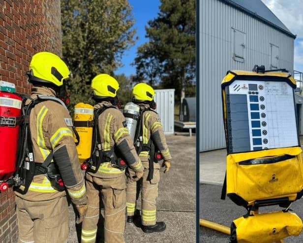 The new kit that will be available to firefighters in Milton Keynes and Buckinghamshire